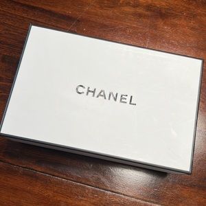 Chanel Gift Storage Box Rectangular Black White